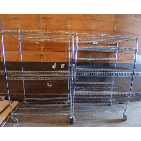 LOT OF 2 - ULINE SHELVES