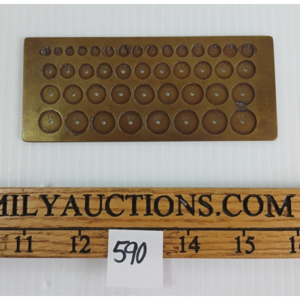 19TH CENTURY FRENCH WATCH MAKER'S BRASS GAUGE