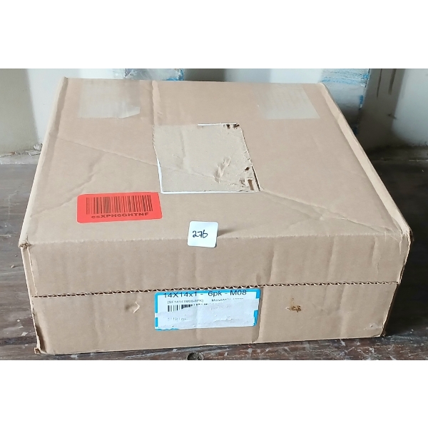 LOT OF 6 - 14 X 14 X 1IN FURANCE AIR FILTERS