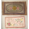 Image 1 : LOT OF 2 - HAND HOOKED RUGS - INCL FLORAL & WELCOME