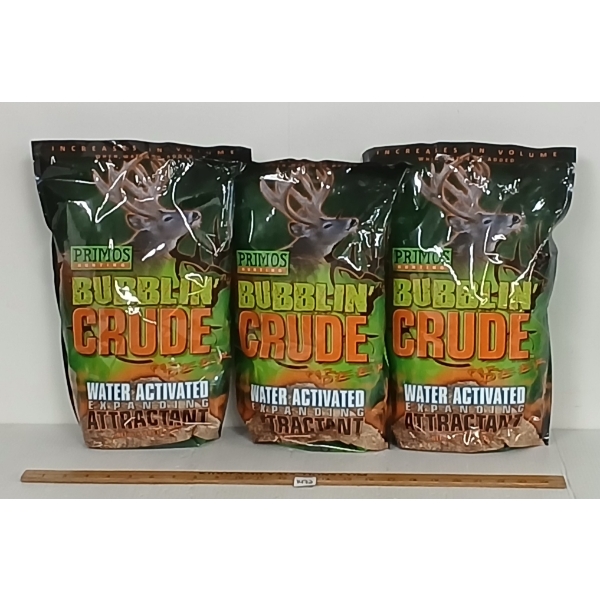 LOT OF 3 - PRIMOS BUBBLIN' CRUDE ATTRACTANT