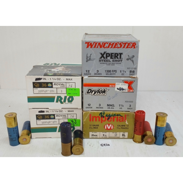 AMMO: 111X MIXED 12GA - 2 3/4IN - #2, 3 & BB