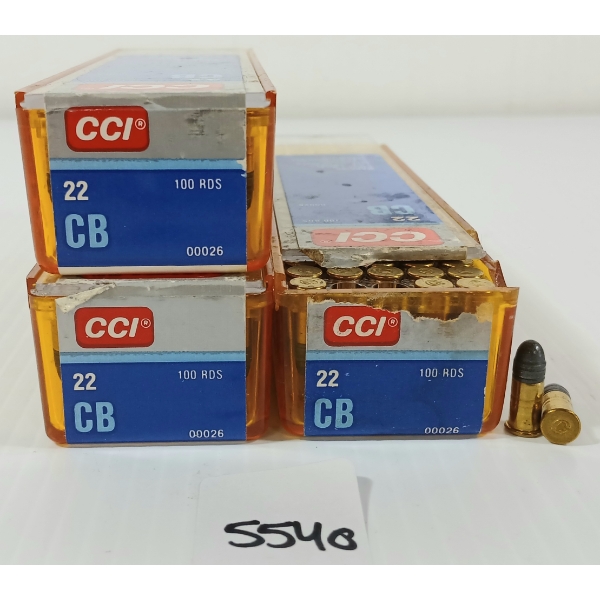 AMMO: 300X CCI .22 CB