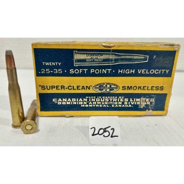 AMMO: 20X CIL .25-35 WIN - 117 GR SP