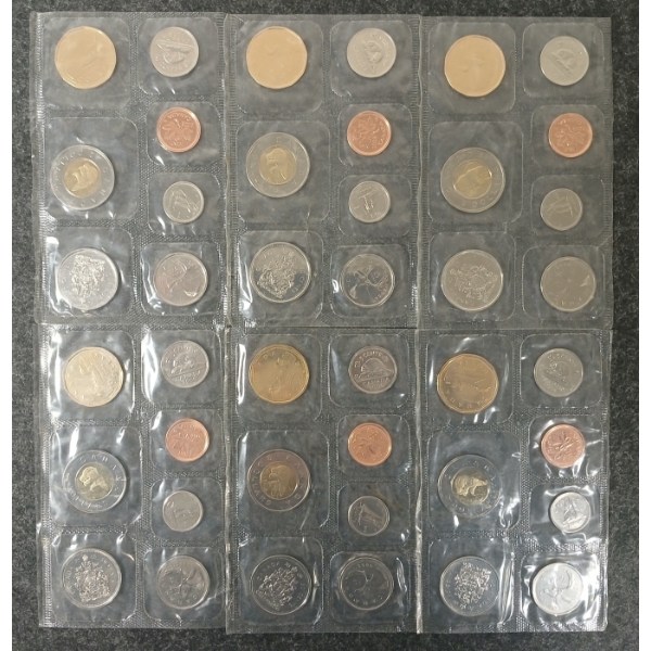 LOT OF 6 - 2006 CDN UNCIRCULATED PROOF SETS