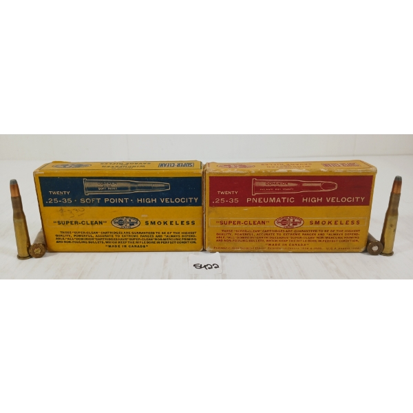 AMMO: 39X CIL .25-35 - 97 & 117GR - SP & PNEUMATIC - COLLECTABLE BOXES