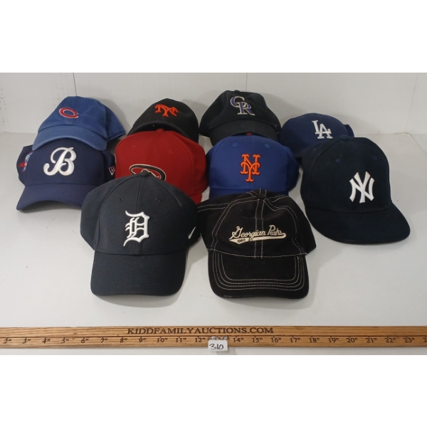 LOT OF 10 - ASSORTED SPORTS HATS