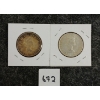 Image 2 : LOT OF 2 - 1961 CDN 50 CENT SILVER COINS