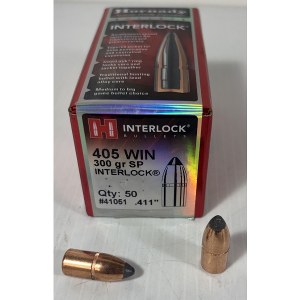 BULLETS: 50 X HORNADY 405 WIN CAL - 300 GR