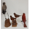 Image 7 : LOT OF 3 - FOLK ART BIRDS - CARDINAL MORNING DOVES, SANDPIPER