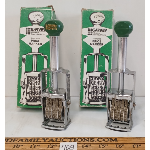 LOT OF 2 - GARVEY SUPREME PRICE MAKERS