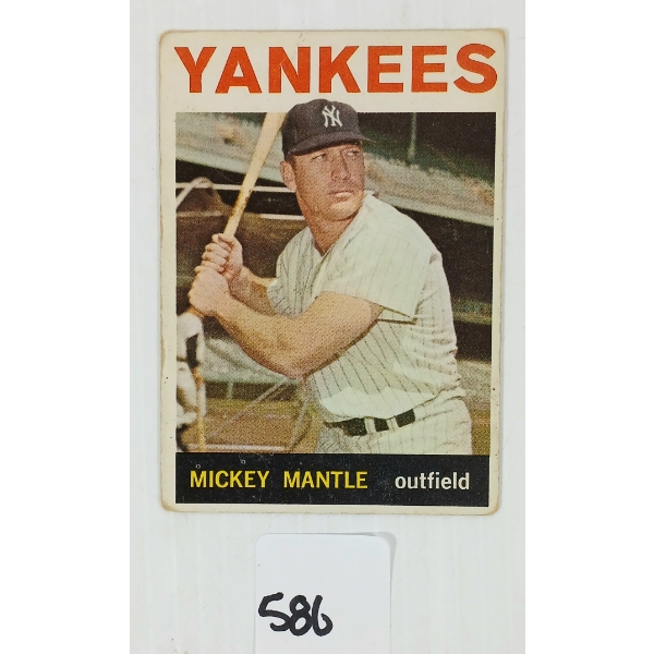 1964 TOPPS #50 MICKEY MANTLE BASEBALL CARD