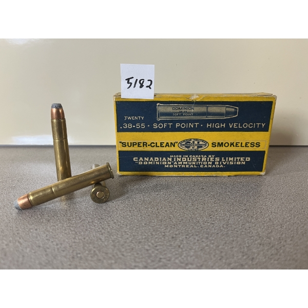 AMMO: 20X DOMINION .38-55 255GR. SOFT POINT 
