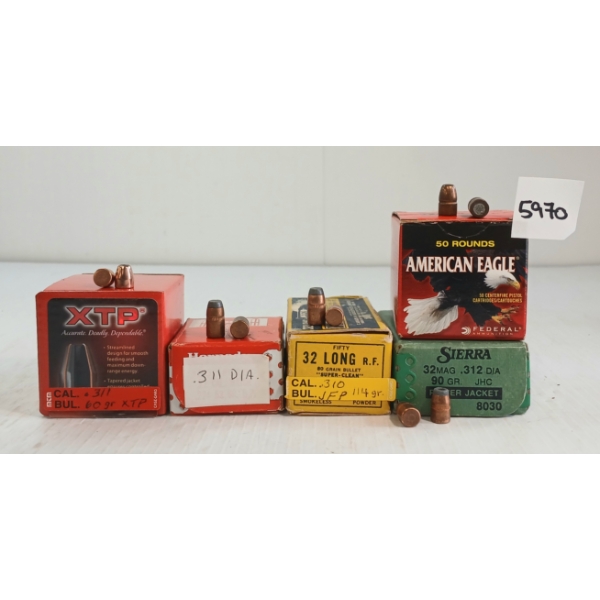 BULLETS: MISC MIXED BULLETS - INCL .310, .311 & .312 DIA - 4LBS