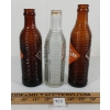 Image 3 : LOT OF 3 - ORANGE CRUSH SODA BOTTLES - 6 & 7 OZ