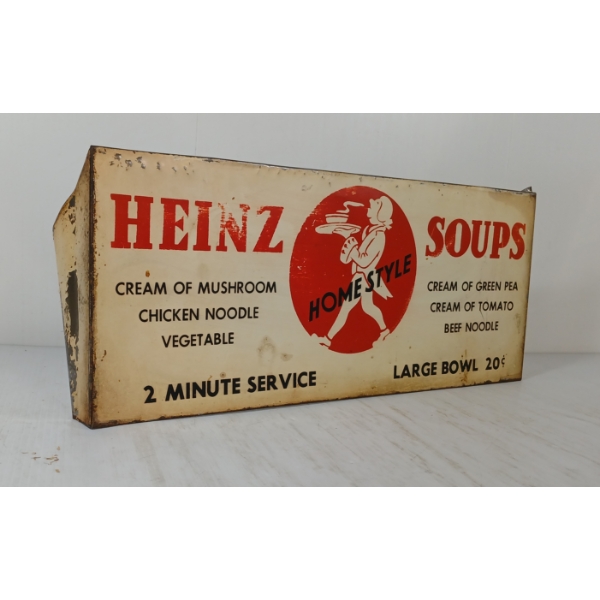 HEINZ HOMESTYLE SOUPS SERVICE - SST LUNCH COUNTER DISPLAY - CIRCA 1950s
