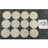 Image 1 : LOT OF 12 - 1953-1966 CDN 25 CENT COINS