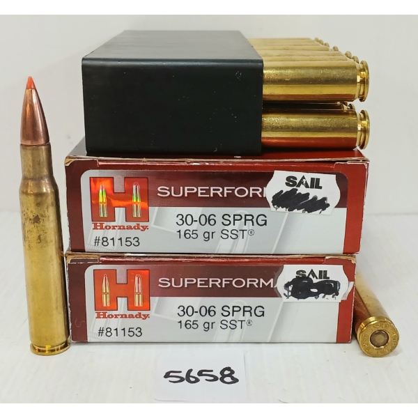 AMMO: 36X HORNADY SUPERFORMANCE .30-06 SPRG - 165GR - SST