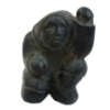 KNEELING HUMAN FIGURE - SIGNED - STONE