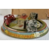 Image 3 : LOUIS MARX & CO. TIN WIND-UP HONEYMOON EXPRESS SET W/ BOX