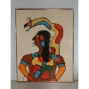 Image 2 : "OJIBWAY SPIRIT MAN" BY SAMUEL ASH - FRAMED SILKSCREEN