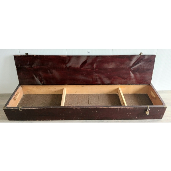 WOOD AMMO CASE W/ KEY