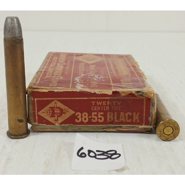 AMMO: 20X CIL DOMINION .38-55 BLACK - COLLECTIBLE BOX 