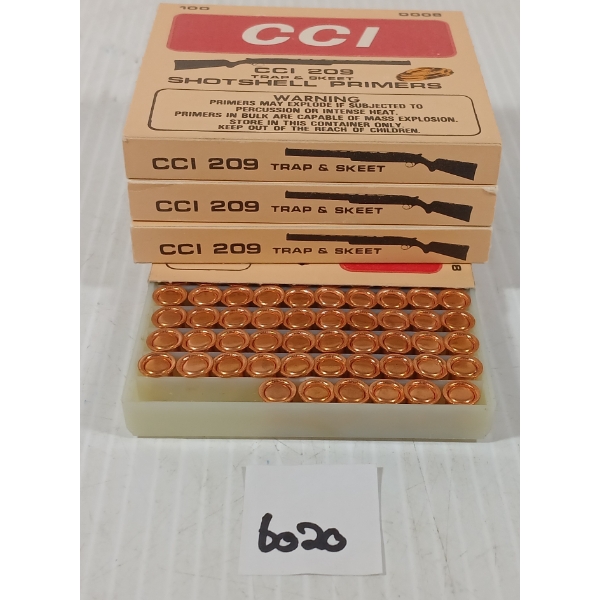PRIMERS: APPROX 400X CCI NO. 209 SHOTSHELL PRIMERS
