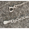 Image 4 : STERLING SILVER SIMULATED DIAMOND (CZ) TEARDROP NECKLACE 