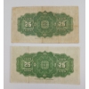 Image 2 : LOT OF 2 - 1900 & 1923 DOMINION OF CANADA 25 CENT SHINPLASTERS