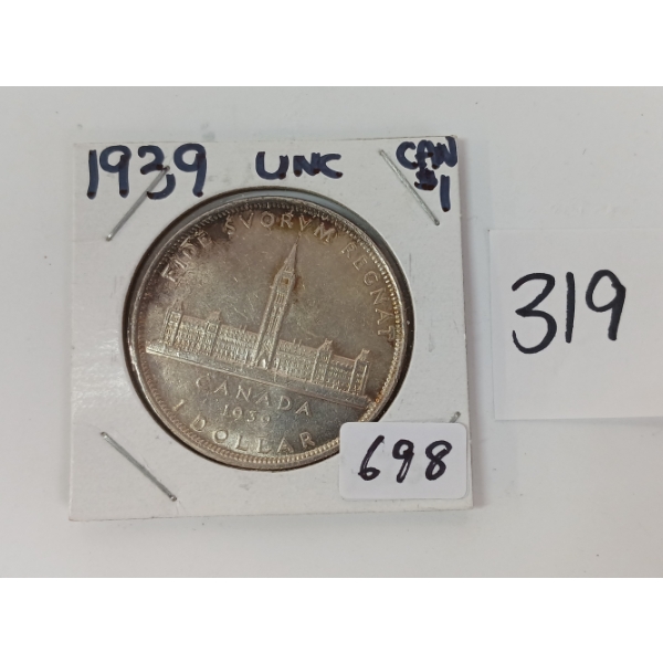 1939 CDN SILVER DOLLAR