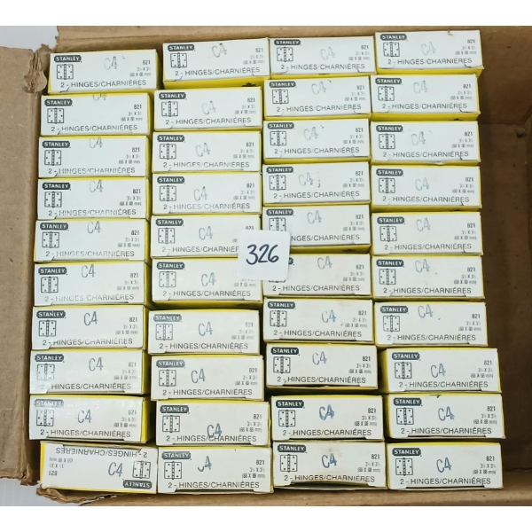 QTY OF STANLEY BRASS PLATED HINGES