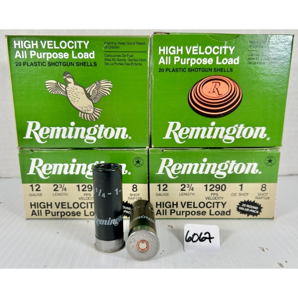 AMMO: 80X REMINGTON 12 GA 2-3/4 IN - #8