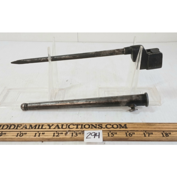 NO. 4 MK II F.F. & S.L. SPIKE BAYONET W/ SCABBARD