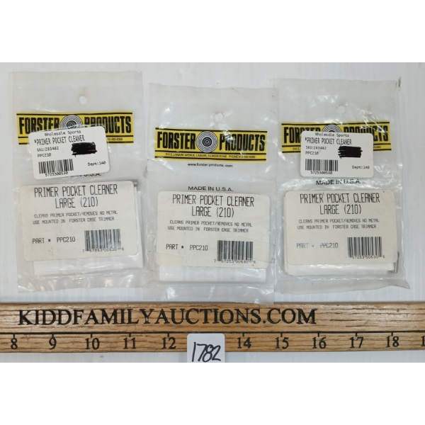 LOT OF 3 - FORSTER PRODUCTS PRIMER POCKET CLEANERS