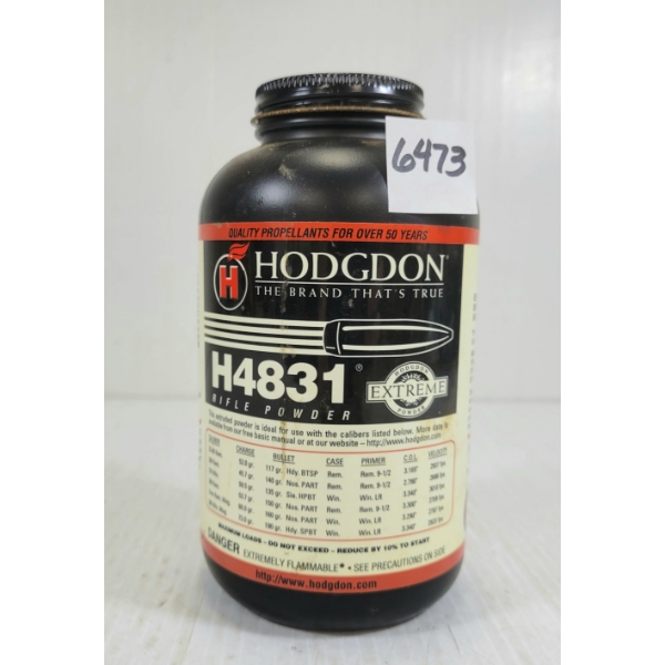 POWDER: HODGDON H4831 RIFLE POWDER - 1LBS