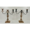 Image 3 : LOT OF 2 - BIRKS REGENCY PLATE CANDELABRAS