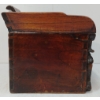 Image 4 : LOT OF 3 - CHINESE CARVED OPIUM PIPE BOX, PRIMITIVE MORTAR & PESTLE & SUNBURST FRAMED MIRROR