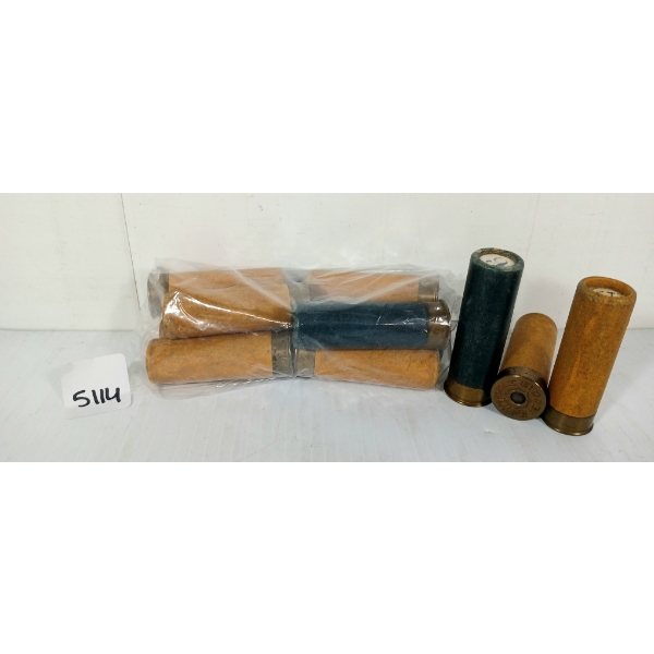 AMMO: 11X REMINGTON & WINCHESTER 14GA - 2 3/4IN - BUCK - INCL BLUE RIVAL & PAPER LABELS 