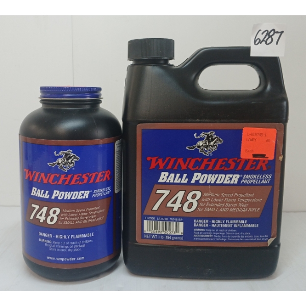 POWDER: 1.5LBS WINCHESTER 748 BALL POWDER