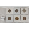 Image 2 : LOT OF 6 - 1962 - 2008 U.S. 25 CENT & $1 - INCL BARACK OBAMA 
