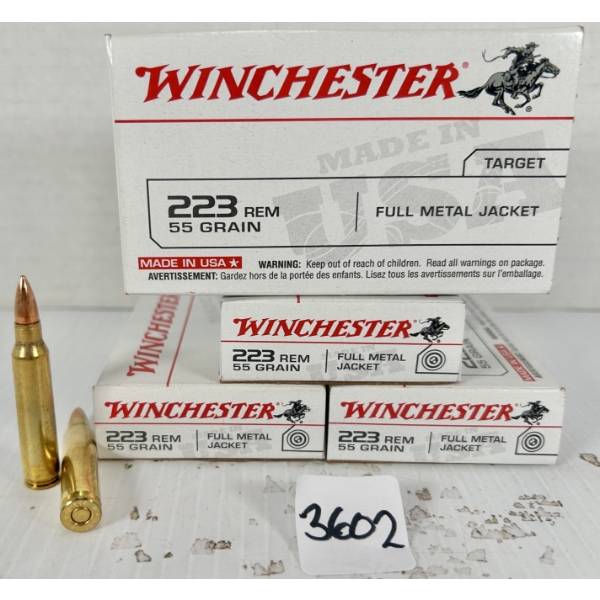AMMO: 80X WINCHESTER .223 REM - 55 GR FMJ