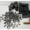 Image 2 : JOB LOT - LEATHER LEG OF MUTTON GUN CASE, CALDWELL BIPOD, 1IN SCOPE RINGS, ETC
