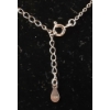 Image 3 : STERLING & CZ NECKLACE - PRINCESS CUT
