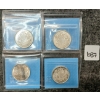 Image 1 : LOT OF 4 - 1942-1946 CDN SILVER 50 CENT COINS - CCCS GRADED