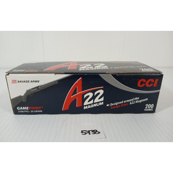 AMMO: 200X CCI A22 MAGNUM - 35GR - GAMEPOINT 