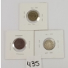 Image 2 : LOT OF 3 - MISC CIVIL WAR COINS - INCL 1859 & 1862 INDIAN HEAD CENT