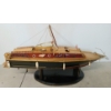 Image 6 : CHRIS CRAFT STYLE SPEEDBOAT MODEL W/ STAND