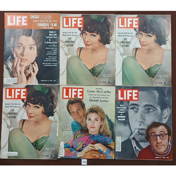 LOT OF 6 - 1962-1969 LIFE MAGAZINES