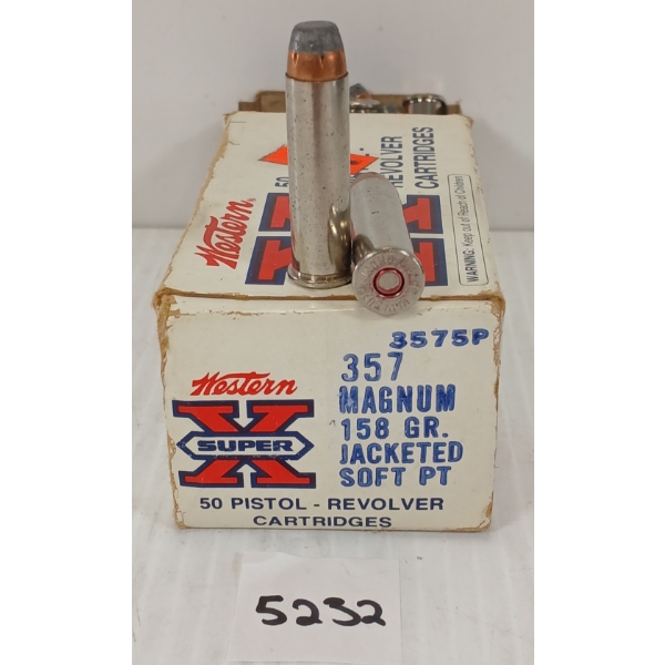 AMMO: 50X W-W SUPER X .357 MAG - 158GR - JACKETED - SPT 
